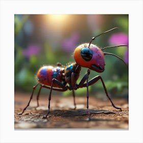 Psychedelic Ant Canvas Print