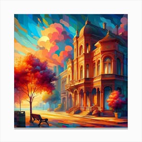 Sunset In The City 2 Canvas Print