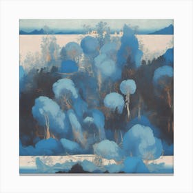 'Blue Forest' Canvas Print