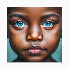 Child With Blue Eyes Canvas Print