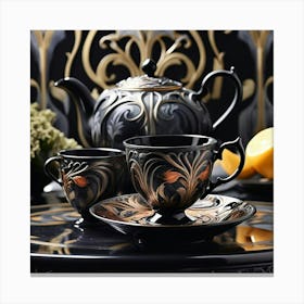 Tea Set 9 Canvas Print