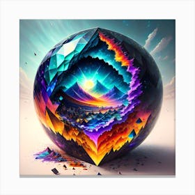 Fractal Sphere Canvas Print