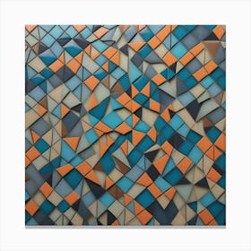 Mosaic Wall Canvas Print