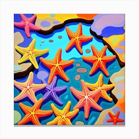 Starfish Colors Canvas Print