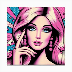 Barbie Pop Art Canvas Print