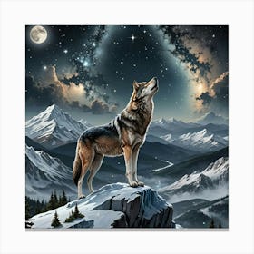 Howling Wolf Canvas Print