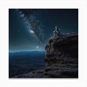 Alien Deep In Thought Canvas Print