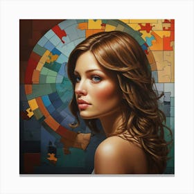 Puzzle Art 1 Art Print 2 Canvas Print