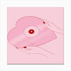 Heart Shaped Record 1 Canvas Print