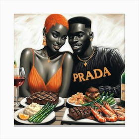 Prada & Prada Canvas Print