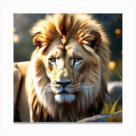 Lion art 30 Canvas Print