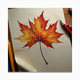 Autumn Leaf Canvas Print