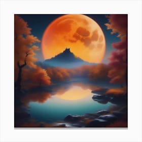 Harvest Moon Dreamscape 23 Canvas Print