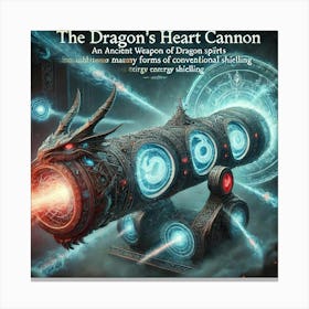 Dragons Heart Cannon Bypass Shielding Canvas Print