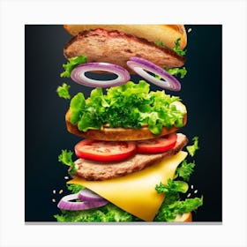 Burger Canvas Print