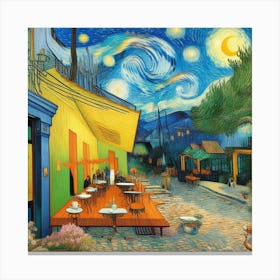 Van Gogh Painted A Cafe Terrace At The Edge Of The Universe (2) Canvas Print