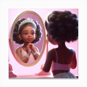 Child in mirror Canvas Print