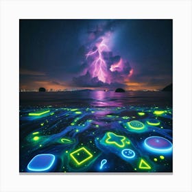 Glow In The Dark Canvas Print