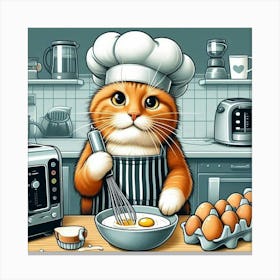 Chef Cat 1 Canvas Print