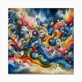 Abstract Painting Canvas Print