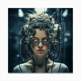 Futuristic Girl 5 Canvas Print