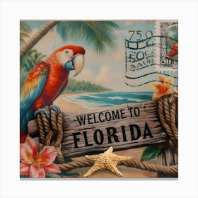 Welcome To Florida Canvas Print