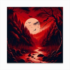 Spooky Forest Canvas Print