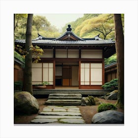 Japanese House Art Print 1 1 Canvas Print