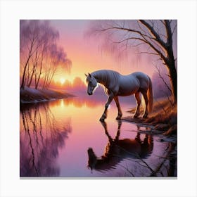 Sunset Horse 76 Canvas Print