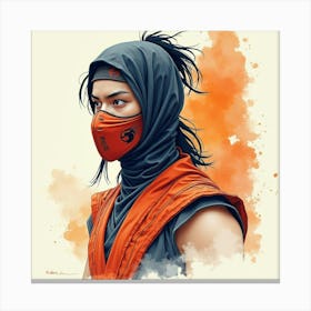 Mortal Kombat Ninja Fighter Concept Art (410) Canvas Print