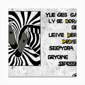 Zebras Poster Canvas Print