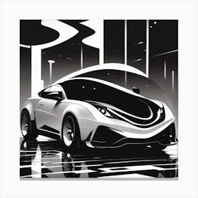 Futuristic Car Canvas Print