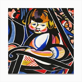 Child In Rocker (Ca Canvas Print