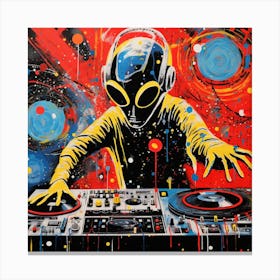 Alien Dj Canvas Print