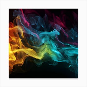 Colorful Smoke Canvas Print