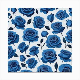 Blue Roses 3 Canvas Print