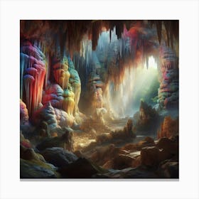 Colorful Caves Canvas Print