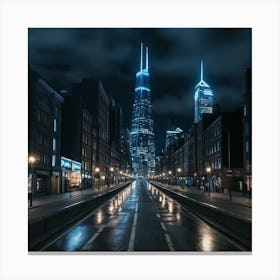 Night In London Canvas Print