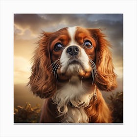 Portrait Of A Dog 3 Canvas Print