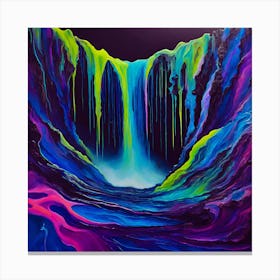 Vibrant Waterfall Canvas Print