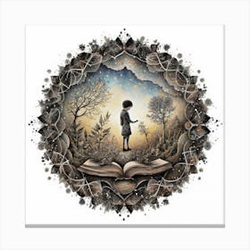 Child In The Forest Canvas Print