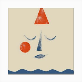 Clown In The Water Canvas Print