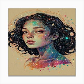 Default Extremely Detailed Illustration Of A Cosmic Princess F 1 Canvas Print