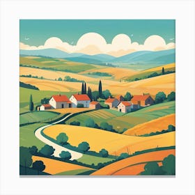 Countryside Landscape 5 Canvas Print