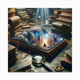 Book Of Magic Canvas Print