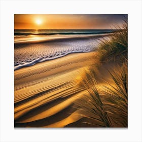 Sunset On The Beach 691 Canvas Print