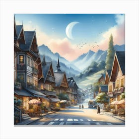 Of A Village 1 Canvas Print