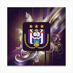 R.S.C. Anderlecht Logo Wall Art 21 Canvas Print