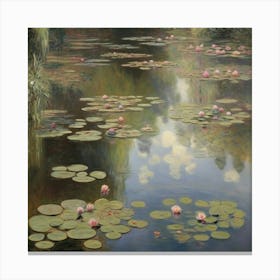Pond With Water Lilies, Claude Monet 1 Canvas Print
