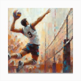 Volleyball Player In Action 1 Canvas Print